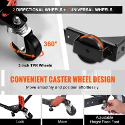SucceBuy Mobile Base Heavy Duty Universal Mobile Base Stand Swivel Wheel for Woodworking Equipment Bandsaw Power Tools Machines