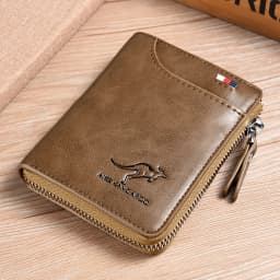 3PCS Waterproof RFID Blocking Leather Wallet ID Purse Men's Cash Credit Card Holder
