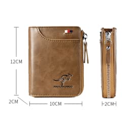 3PCS Waterproof RFID Blocking Leather Wallet ID Purse Men's Cash Credit Card Holder