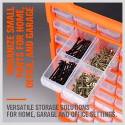 HORUSDY 60 Drawers Storage Cabinet Tool Box Parts Organiser Bin Chest With Divider