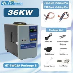HELTEC 12KW 21KW 36KW 42KW High-Efficiency Battery Spot Welder with Pneumatic Capacitor Storage for Nickel/Aluminum/18650