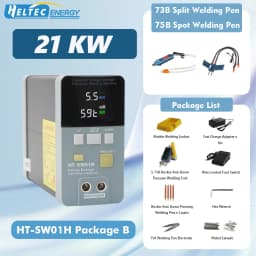 HELTEC 12KW 21KW 36KW 42KW High-Efficiency Battery Spot Welder with Pneumatic Capacitor Storage for Nickel/Aluminum/18650