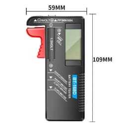 5PCS Battery Tester For AA AAA D C 9V Button Battery All in 1 Battery Checker