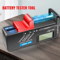 5PCS Battery Tester For AA AAA D C 9V Button Battery All in 1 Battery Checker