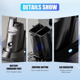1/2/4Pcs 6.4Ah V6 Battery Replace for Dayson 21.6V battery Pin Compatible with Animal/Fluffy SV03 SV09 DC59 DC61 Vacuum Cleaner