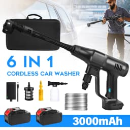 6 in1 Brushless Electric High Pressure Washer Cordless 80Bar Car Garden Water Gun