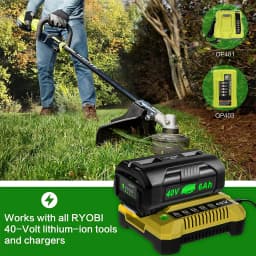 1/2/4Pcs 6.0Ah OP4040 Replace for Ryobi 40V MAX OP4026 OP4030 OP4050 Li-on Battery Pin Compatible with 36/40Volt Cordless Tools