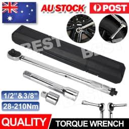 Torque Wrench Set 1/2" & 3/8" Drive 28-210nm Ratchet Micrometer Tension Spanner