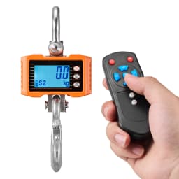 SucceBuy 1000kg/2000kg Digital Hanging Scale Portable with Remote Control Factory Crane Scale LCD Backlight Industrial Scales