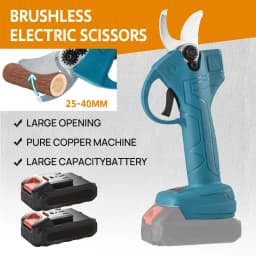 Cordless Brushless 40mm Electric Pruning Shear Secateur for 36V Makita Battery Power Tools - Cordless Pruning Scissors