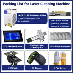 BWT 2000W Laser Cleaning Machine Professional Rust Oil Paint Removal for Metal Width 300mm Rust Removing Machine Laser Cleaner