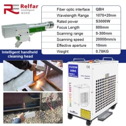 BWT 2000W Laser Cleaning Machine Professional Rust Oil Paint Removal for Metal Width 300mm Rust Removing Machine Laser Cleaner