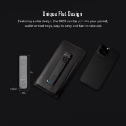 IMALENT GR35 EDC Tactical Flashlight 2800 Lumen Rechargeable Slim Flat Shape with Floodlight Strobe Modes Portable Pocket Light