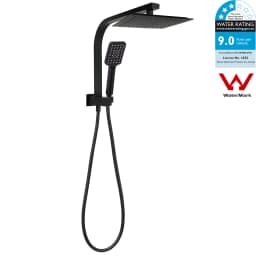 **Sydney Stock** KYLINS Brushed Gold Gun Metal Chrome Black 2 In 1 Rain Shower Head Set Wall Arm Twin Head Combo WELS WATERMARK