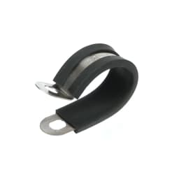 10pc Rubber Lined P Clips Cable Mounting Hose Pipe Clamp Fixing Pipes Stainless Steel Hardware Fasteners 6/8/10/12/14/16/20/24mm