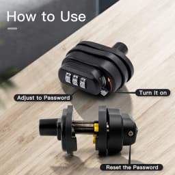 6x 3-Dial Digital Trigger Password Lock Gun Keyless Padlock for Firearms Pistol