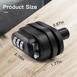6x 3-Dial Digital Trigger Password Lock Gun Keyless Padlock for Firearms Pistol