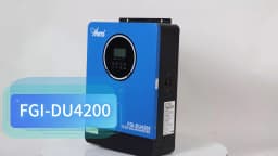 Anern 4.2KW Hybrid Solar Inverters 24V Bulit-in MPPT 100A 50Hz 60Hz Pure Wine Wave Inverter Max PV 500V Communication With BMS