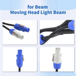 1M AC Power Cable For Moving Head Light 5R/7R Moving Head Light Extension Powercon Cable