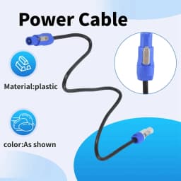 1M AC Power Cable For Moving Head Light 5R/7R Moving Head Light Extension Powercon Cable