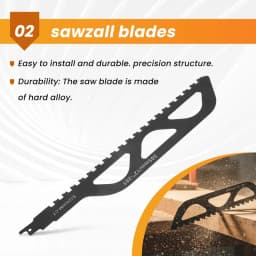 Reciprocating Saw Blade Carbide Carbide Saw Blade For Cutting Porous Concrete, Fibre Cement