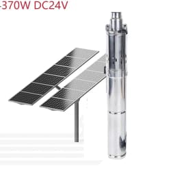 1HP 750W Solar Deep Well Pump | 2T/H High Flow, Built-in Controller, Stainless Steel Agricultural Submersible Pump