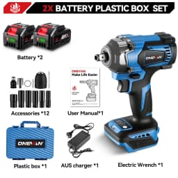 ONEVAN 1200N.M Torque Brushless Electric Impact Wrench Cordless 1/2Inch Car Repair Screwdriver Drill Tool For Makita Battery Pin