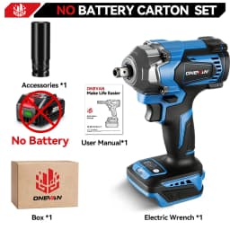 ONEVAN 1200N.M Torque Brushless Electric Impact Wrench Cordless 1/2Inch Car Repair Screwdriver Drill Tool For Makita Battery Pin