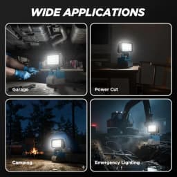 1/2pcs,15-LED Work Light, Portable Spotlight Flashlight Compatible with Makita 18V Lithium-ion Battery