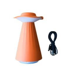 Wave Control LED Portable Table Lamp Rechargeable USB-C Bedside Lamp Simulated Flame Ambient Light for Bedroom Camping Bar