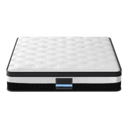 King Size 30cm Giselle Style Mattress Plush Support Breathable Comfort Sleep Bed Mattress Cover Durable Home Bedroom Use