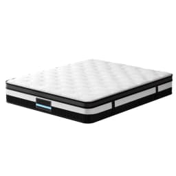 King Size 30cm Giselle Style Mattress Plush Support Breathable Comfort Sleep Bed Mattress Cover Durable Home Bedroom Use