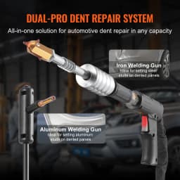 SucceBuy Stud Welder Dent Repair Kit 5 KW Welder Machine Auto / Manual Welding 10 Modes Spot Welding Repair Tool for Auto Repair