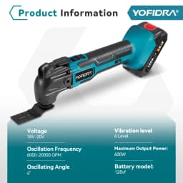 600W Oscillating Multi Tool 20000OPM Cordless Electric Woodworking Cutting Saw Tool Home Decoration For Makita Battery Pin