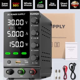 KUAIQU DC Lab Power Supply 30V 60V 120V Adjustable Voltage Regulator Preset Voltage Current Fast Charging Bench DC Power Supply