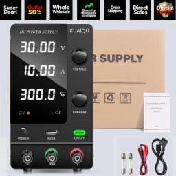 KUAIQU DC Lab Power Supply 30V 60V 120V Adjustable Voltage Regulator Preset Voltage Current Fast Charging Bench DC Power Supply