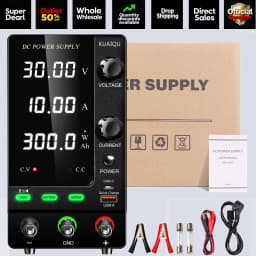 KUAIQU DC Lab Power Supply 30V 60V 120V Adjustable Voltage Regulator Preset Voltage Current Fast Charging Bench DC Power Supply