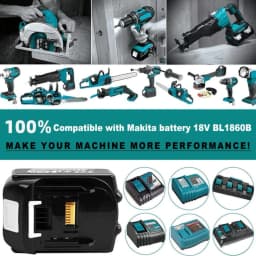 VANON 1/2/4Pack 8.0Ah Replace for Makita 18V BL1860B Battery Pin Compatible with 18Volt BL1860 BL1850 BL1850B BL1830 Power Tool