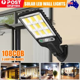 Solar Lights Outdoor, 1000LM 108COB Ultra Bright Motion Sensor Garden Light, IP65 Waterproof, Wall Security Light for Garden