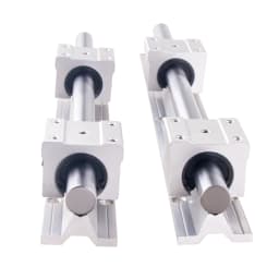 2Pcs SBR25 Linear Rail Guide 400 500 600 800 1000 1200 1500mm + 4pcs SBR25UU Linear Bearing Block Linear Rail Set CNC Part