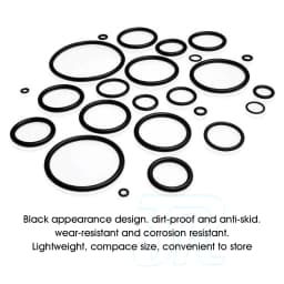 419 PCS Rubber O Ring Kit Metric Grommet Seal Plumbing Garage O-Ring Assortment