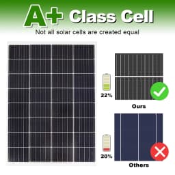 PORIYA 12V 350W Solar Panel Mono Home Caravan Camping Charging 20A Controller