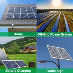PORIYA 12V 350W Solar Panel Mono Home Caravan Camping Charging 20A Controller
