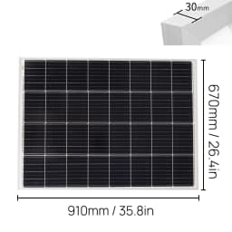 PORIYA 12V 350W Solar Panel Mono Home Caravan Camping Charging 20A Controller