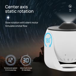 PORIYA 13IN1 Galaxy Starry Sky Projector Night Light Rotating LED Planetarium Star Lamp