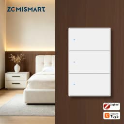 Zemismart Zigbee 1 2 3 4 Gangs Smart Wall Light Switch Work with Tuya Smart Life App with EESS Certification Neutral Required