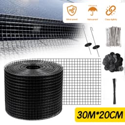 PORIYA 30m Solar Panel Bird Proofing KIT Stainless Steel Mesh & 100Pcs Fasteners