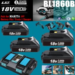1/2/4Pcs 3.0Ah BL1830 Li-on Replace for Makita 18V Battery Pin BL1860 BL1815 BL1850 BL1890 LXT400 Tools and 3.5A DC18RD Charger