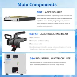 6000W Fiber Laser Cleaner 6000W Water Cooling Industrial Laser Cleaning Machine for Paint Oil Removal Heavy Rust Removal