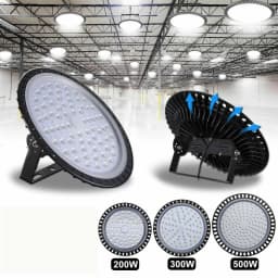 LED High Bay Light 200W 300W 500W Low Bay UFO Warehouse Industrial Lights with AU Plug For Garage Gym Factory Warehouse